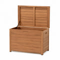 Baule contenitore in legno massello marrone
