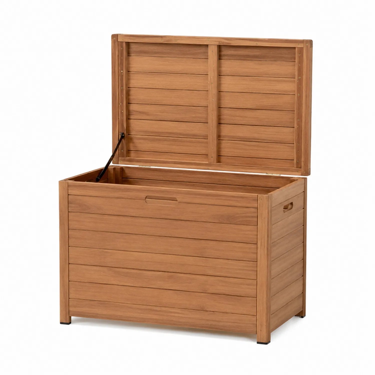 Baule contenitore in legno massello marrone